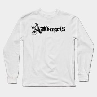 Ambergris - Logo (black) Long Sleeve T-Shirt